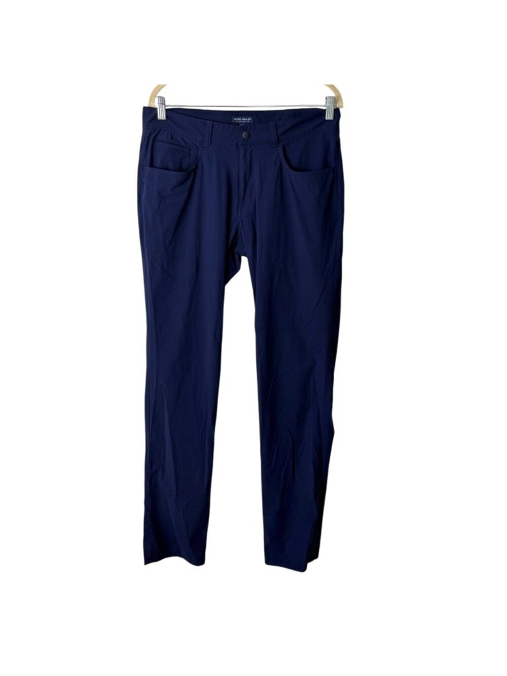 Peter Millar Mens 33x32 Bingham Performance Pants Crown Stretch Navy Blue Golf